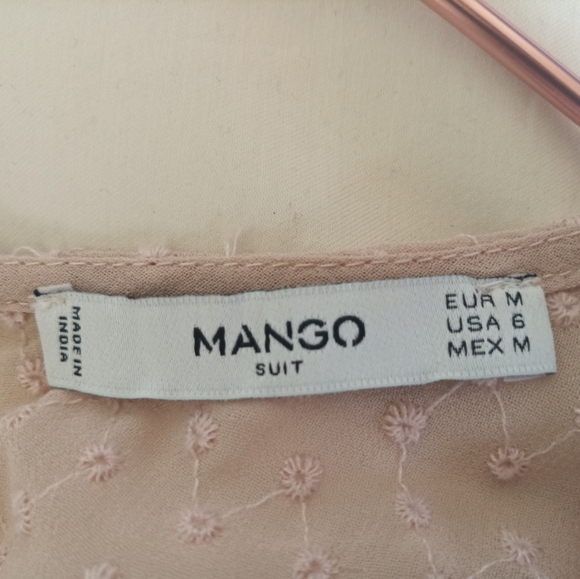Mango Semi-sheer Blouse, size US 6 - Picture 6 of 6